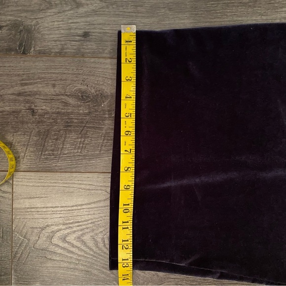 Vintage Wayne Clark dress mermaid velour long sleeve square neck line - Picture 14 of 15